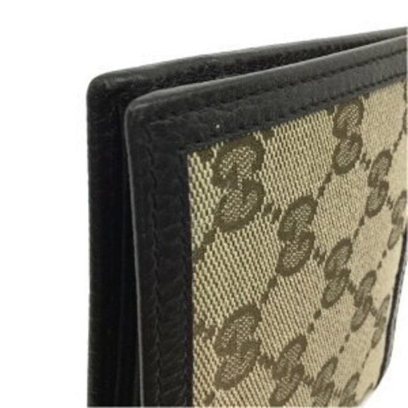 Gucci Brown Canvas Beige GG Bifold Wallet - Picture 7 of 7